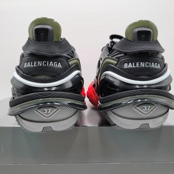Balenciaga Tyrex Low Black Red Women's Size 7 Sneakers - Picture 6 of 11
